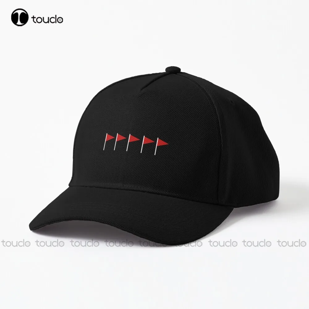 Red Flags Relationship Trending Meme Funny Social Media Baseball Cap Fashion Caps For Women Gd Hip Hop Denim Color Funny Art Art