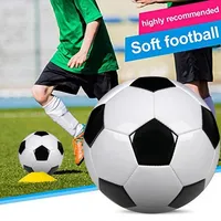 Professional Training Football Size 3, 4, 5PU Leather Black and White Football Suitable for Football Training Game Kids Gift