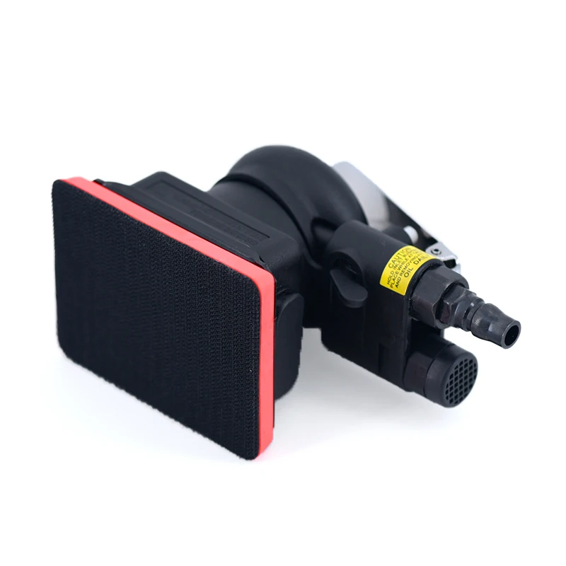 Hight Efficiency Low Vibration 75*100mm Air Orbital Sander, Pneumatic Square Sander with Square Pad