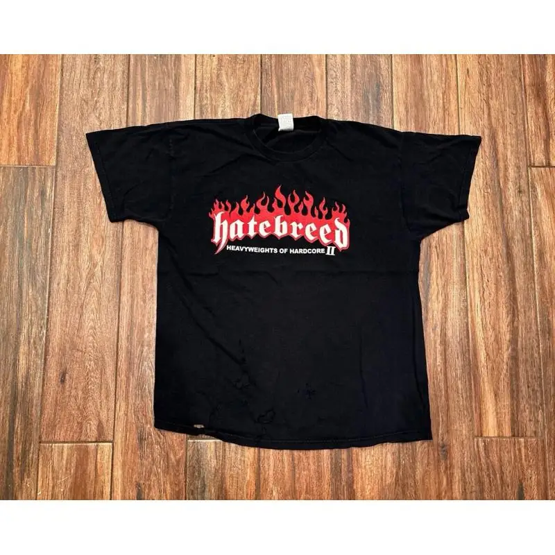 تي شيرت Vintage Hatebreed ثقيل الوزن من Hardcore II 2005 مقاس XL
