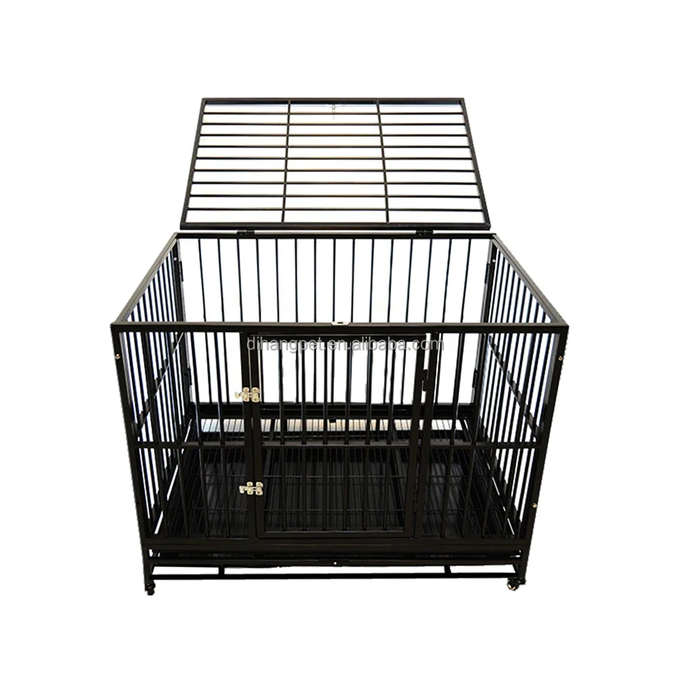 Heavy Duty Dog Pet Cage With Removable Wheels