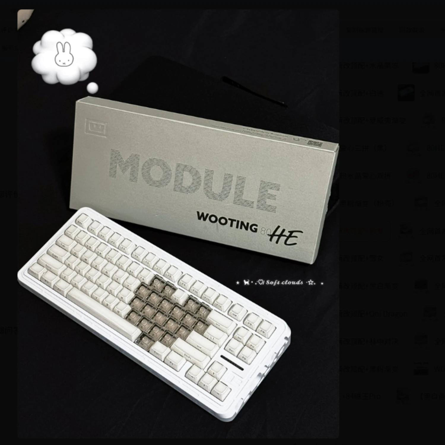 

Wooting Keyboard 80he Fully Modified Magnetic Axis Gaming Keyboard Ergonomics Wired Mechanical Keyboard Office 520 Gift