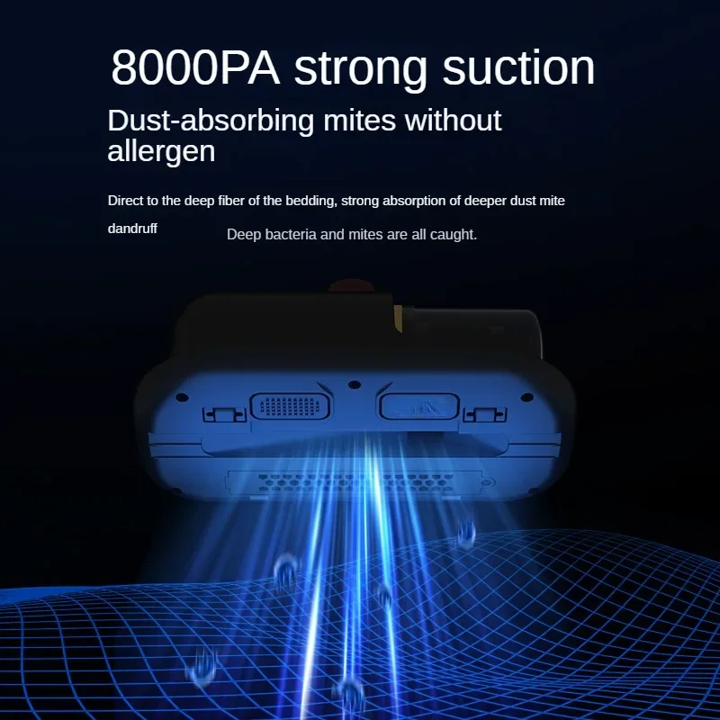 Wireless Great Suction Mite Remover Portable Handheld Ultraviolet Sterilization Machine for Home Bedding Mattress Vacuum Cleaner