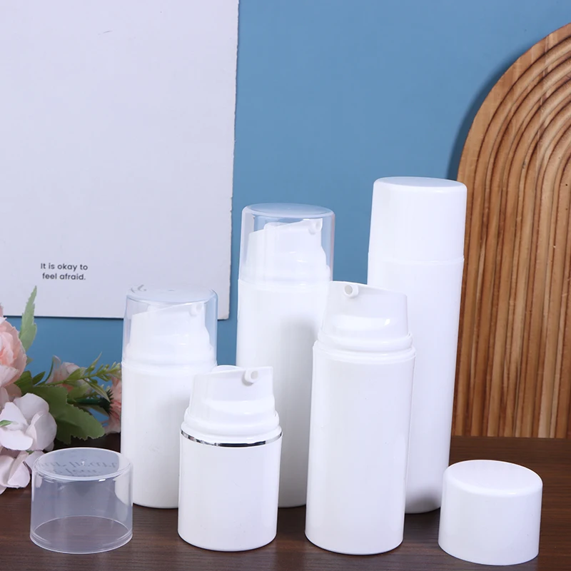 30-150ml Vacuum Pump Bottles Empty Refillable Makeup Cosmetics For Cream Gel Moisturizers Liquid Lotion Bottles Travel Dispenser
