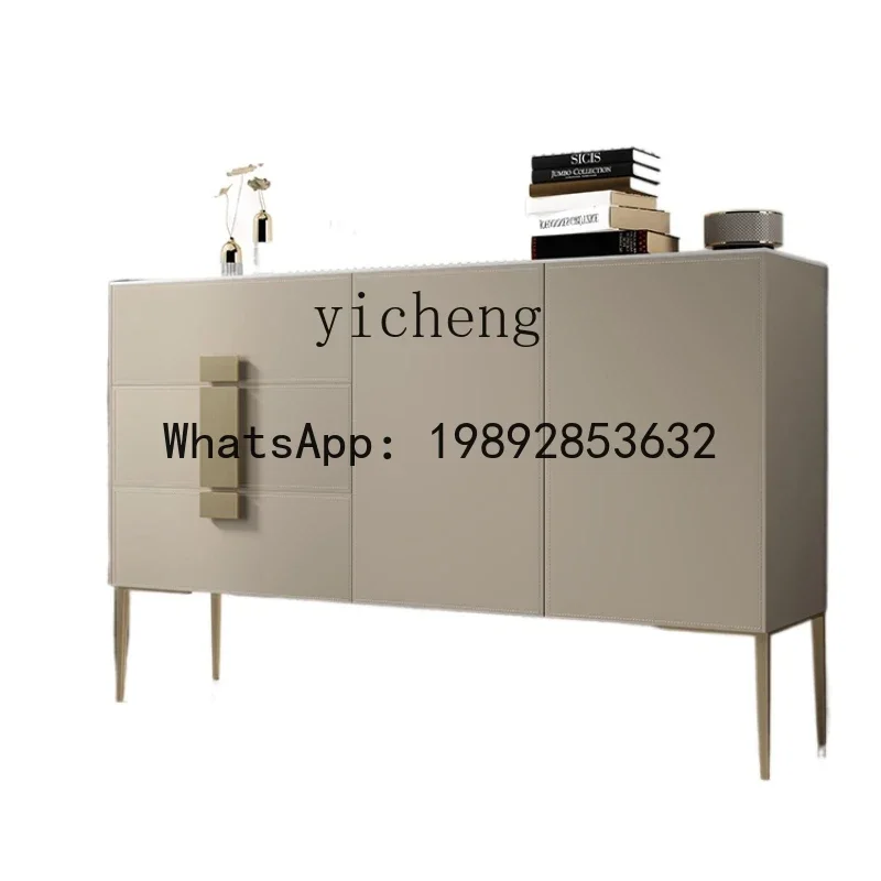 G3 Sideboard Cabinet Integrated Wall Saddle Leather Shoes  Solid Wood Stone Plate Entrance