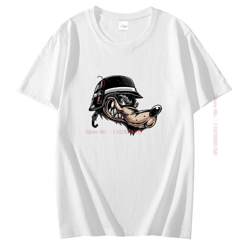 Russian Wolf Classic short sleeve t-shirts Nu Pogodi The Hare Catoon graphic t shirts Summer O-neck T-shirt Harajuku Streetwear