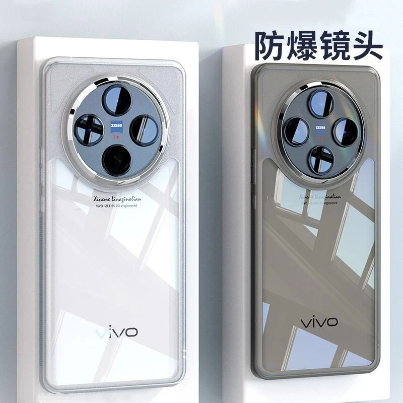 Case For Vivo X100 Pro X90 ProPlus X80 TPU Soft Silicone Transparent Phone Back Cover Camera Protection Shell Shockproof Bumper