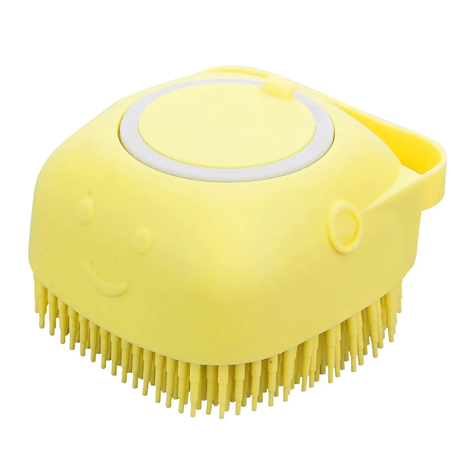 Dog Cat Bath Brush pet Grooming Soothe Massage Brush With Shampoo Dispenser Soft