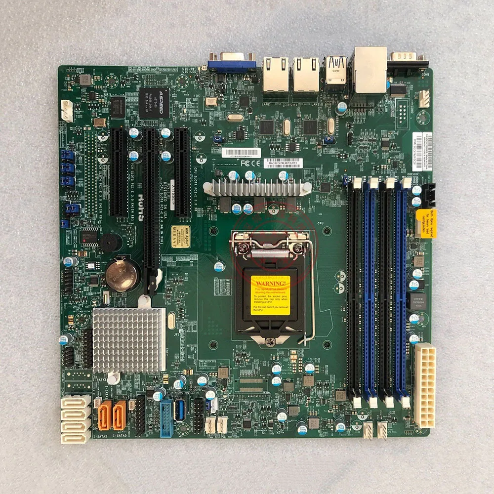 One-Way Server Motherboard X11SSL-F 1151 C232 Support E3-1200v5/6 High Quality