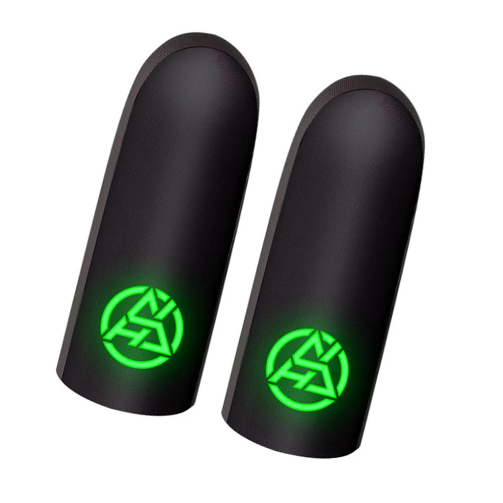 1 Pair Touch Screen Thumb Gloves Breathable Sweat Proof Luminous Gaming Finger Thumb Sleeve 0.3mm Ultra-thin for PUBG Mobile