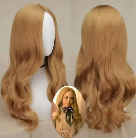 

Megan Cosplay Costume Wig M3GAN AI Doll Robots Megan Long Hair Heat Resistant Synthetic Halloween Role Play Wig