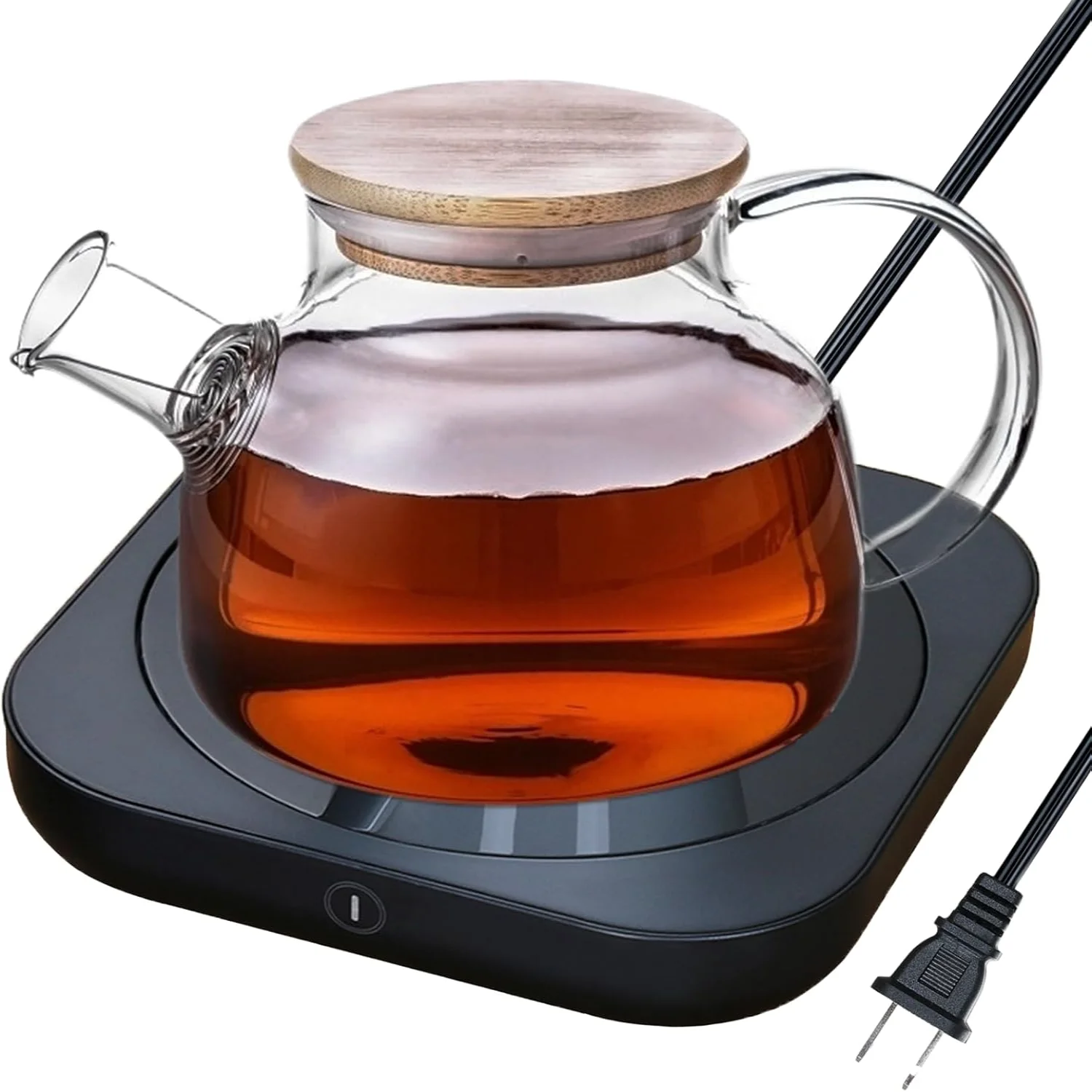 Coffee Cup Warmer for Desk Auto Shut Off & Temperature Settings - Beverage Tea Milk Wax Warmer Plate