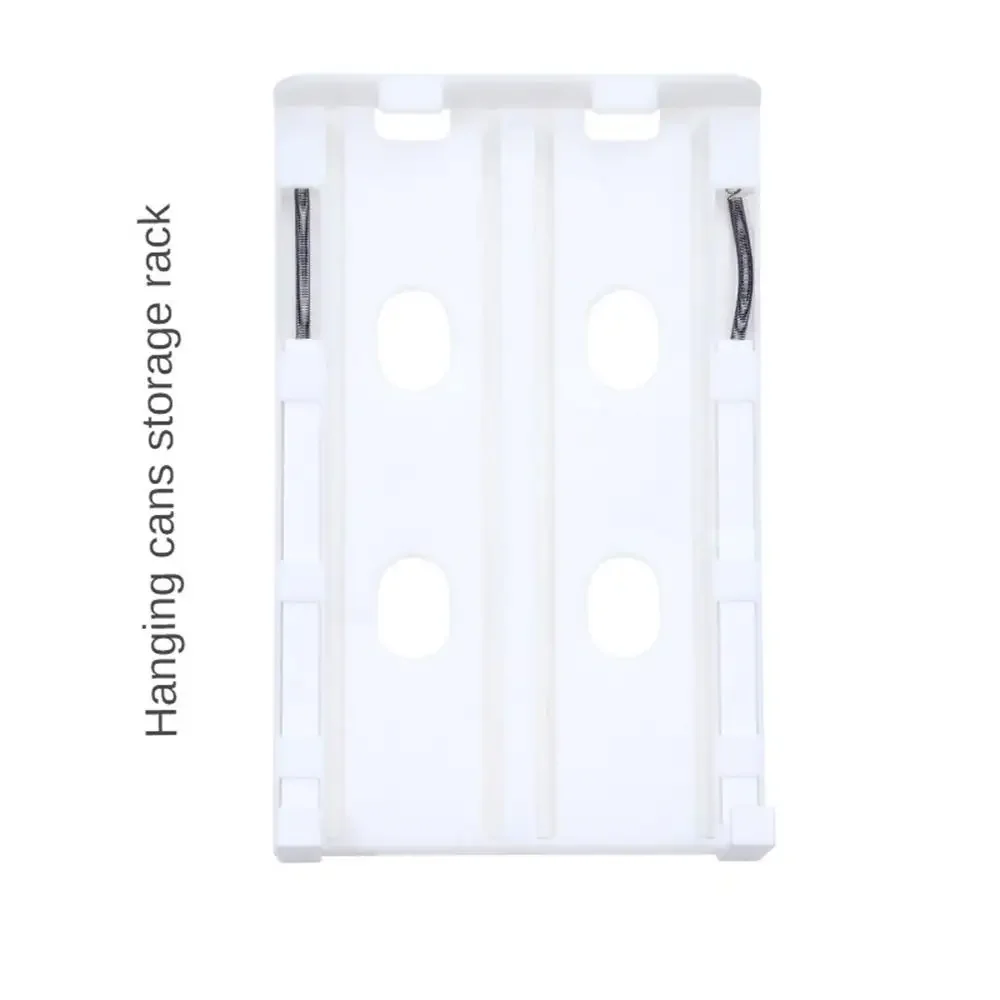 Kitchen Hanging Storage Rack Neat And Orderly Maximize Space Japanese Style Plastic Material Kitchen Jar Organizer White