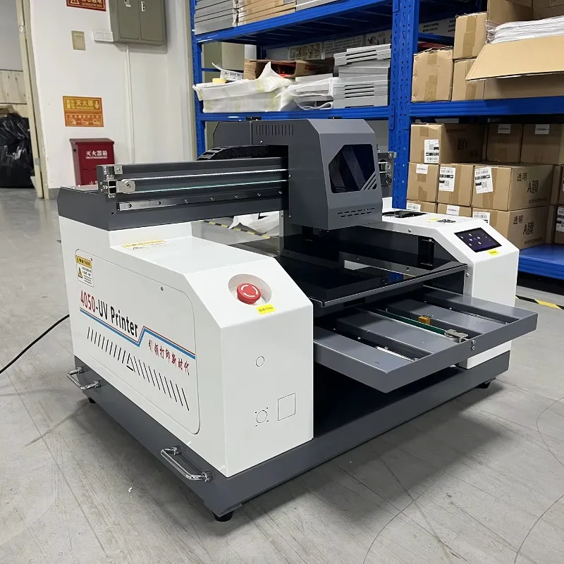 Customized A3+ 4050 UV Flatbed Printer Dual XP600/DX7 Supports Cylindrical Objects 1 Year Warranty Textile Ink Card Printer Flex