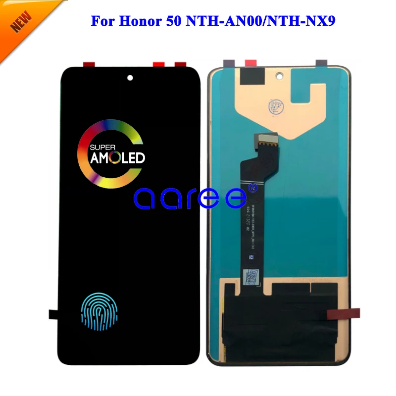 AMOLED LCD Display For Huawei Honor 50  LCD For Huawei Honor 50 NTH-NX9 Display LCD Screen Touch Digitizer Assembly