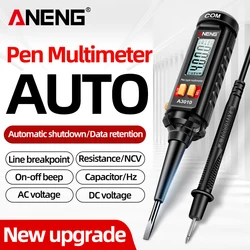Non-Contact Voltage Tester Pen ANENG A3010 Pen Type Multimeter 4000 Count Smart Dual Use NCV Meter Home Car Repair Electric Tool