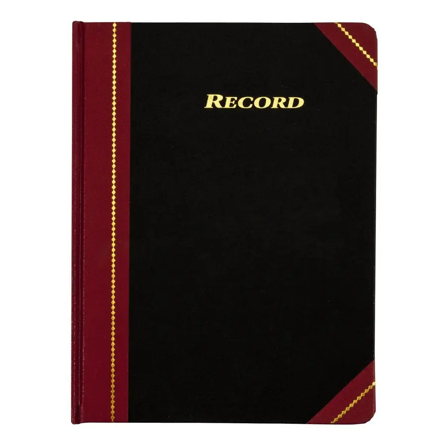

Бухгалтерская книга, 8,25 x 10,75 дюймов, 5 квадратов на дюйм, 300 тонированных страниц, черный и бордовый цвета ARB810R3M