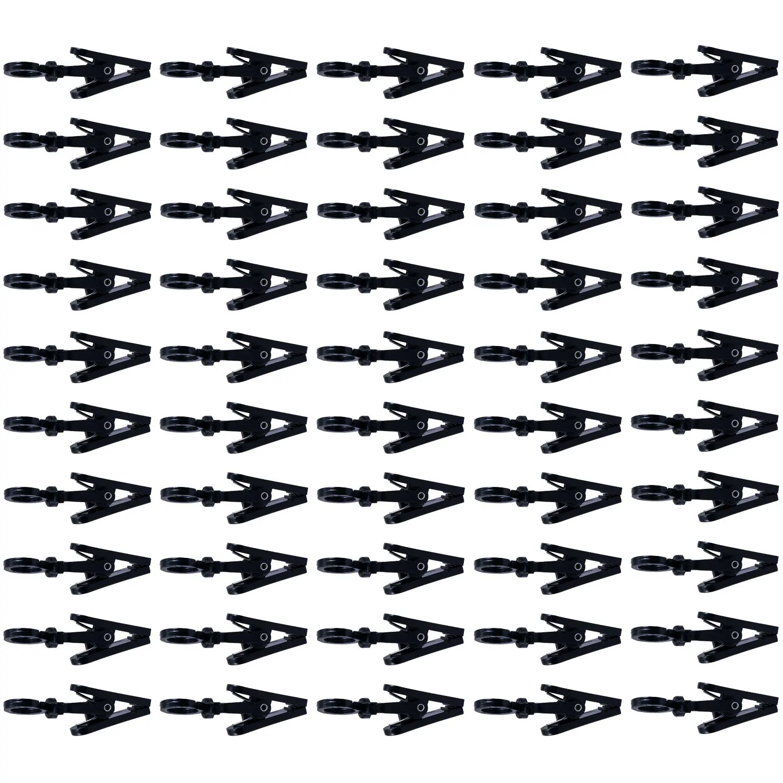 

50Pcs Swim Cap Clips Multifunctional Plastic Hooks 360 Degree Rotatable Coat Curtain Clips Swivel Clothes Pegs Laundry