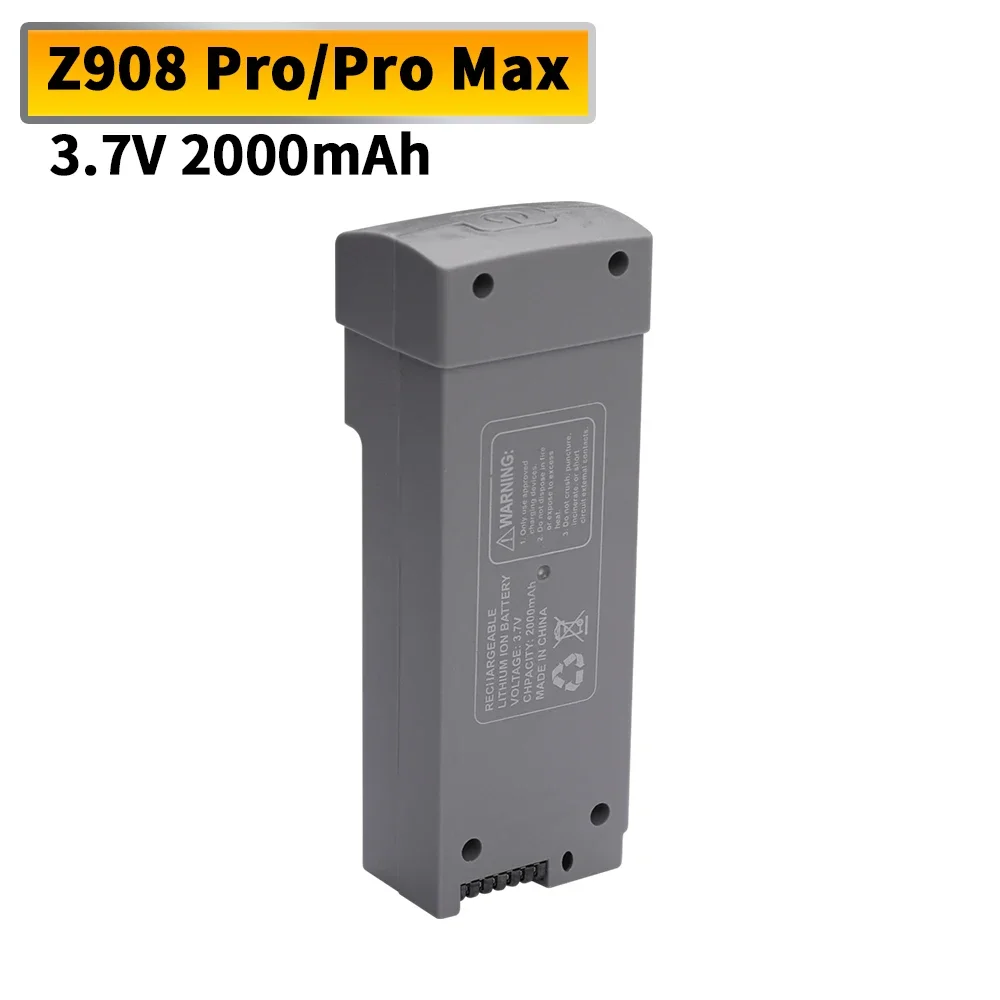 3.7 فولت 2000MAh Z908 بطارية ل Z908 برو ماكس RC الطائرة بدون طيار يبو بطارية حزم كوادكوبتر اكسسوارات 1-10 قطعة البطارية