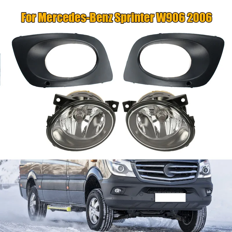 For Mercedes-Benz Sprinter W906 Car Front FogLight Lamp Left Right With Halogen Bulbs Fog Driving Light 9068203861 9068203961