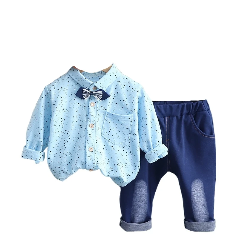 

New Autumn Baby Clothes Suit Children Boys Casual Long Sleeved Shirt Pants 2Pcs/Sets Toddler Casual Clothing Kids Tracksuits