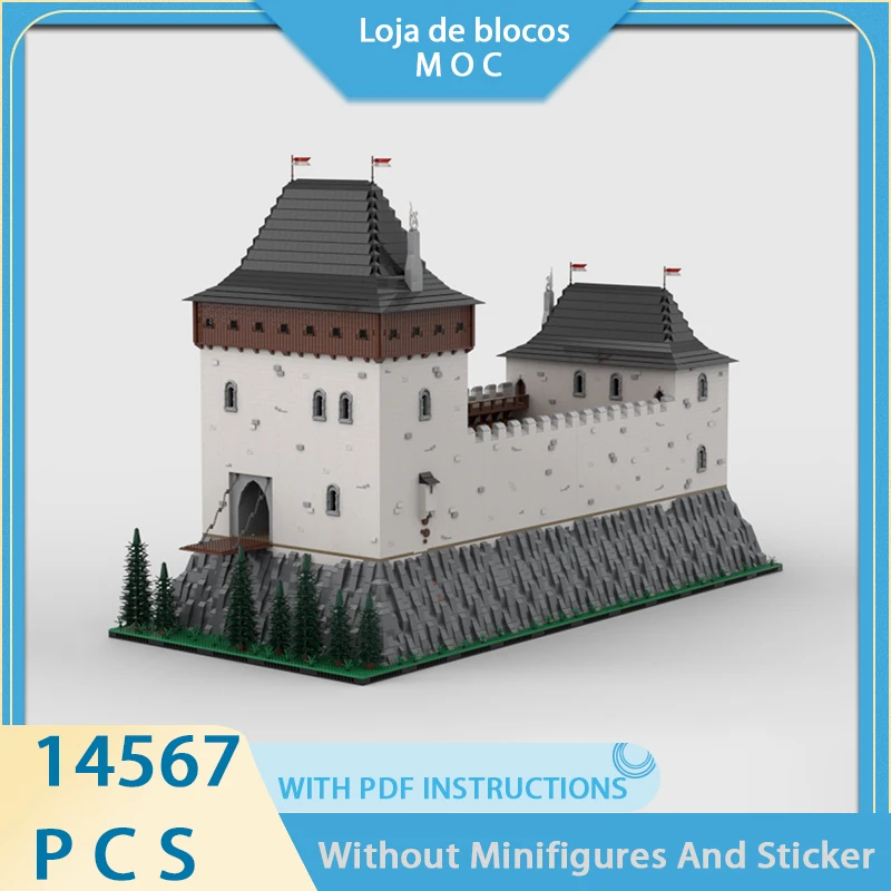

Изысканный новый продукт: Конструктор MOC «Средневековый архитектурный комплекс» — Замок Штралик. Технологичный модульный набор для детей, DIY-конструктор.