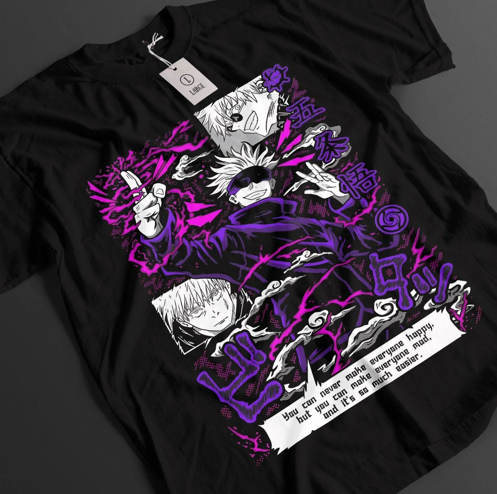2026 Summer Jujutsu Kaisen Retro Cosplay T-shirt Men's Super Casual Cotton Printed Short-sleeved Unisex Children's Sports Shirt