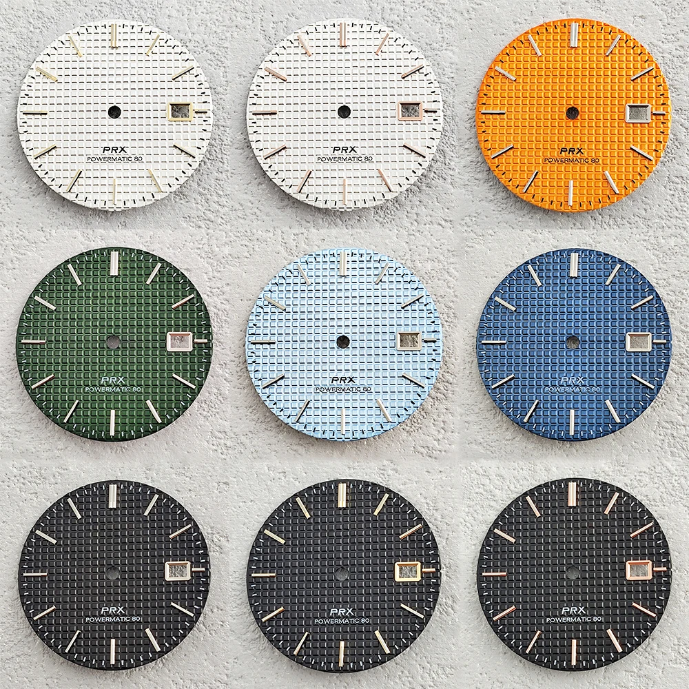 31.8mm NH35 watch dial green night light personalized dial suitable for NH35 NH36 automatic movement watch parts