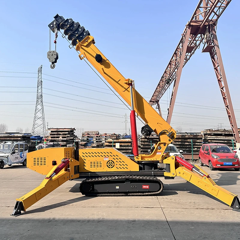 

Hydraulic Mobile Spider Crane Low Price Construction Micro Crawler Motor Bearing Core Truck Cranes Lifting Machinery