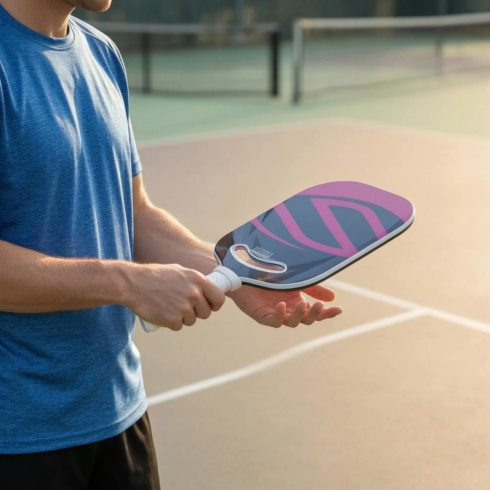 carbon-fiber-pickleball-paddle-rounded-corners-16-mm-pickleball-paddle-sports-gear-sturdy-lightweight