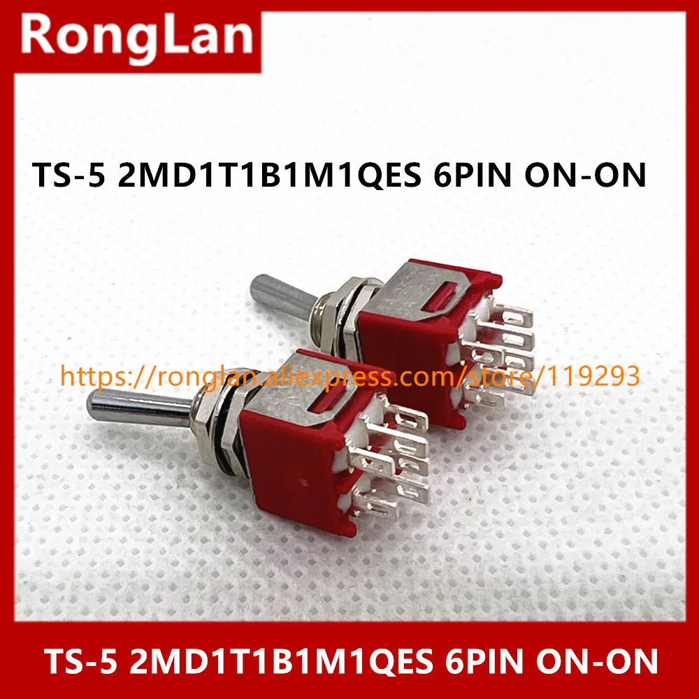 

[SA]TS-5 small toggle switch 6PIN NO-NO Q22 -way toggle switch 2MD1 two tranches wire bonders Taiwan Deli Wei--50pcs/lot