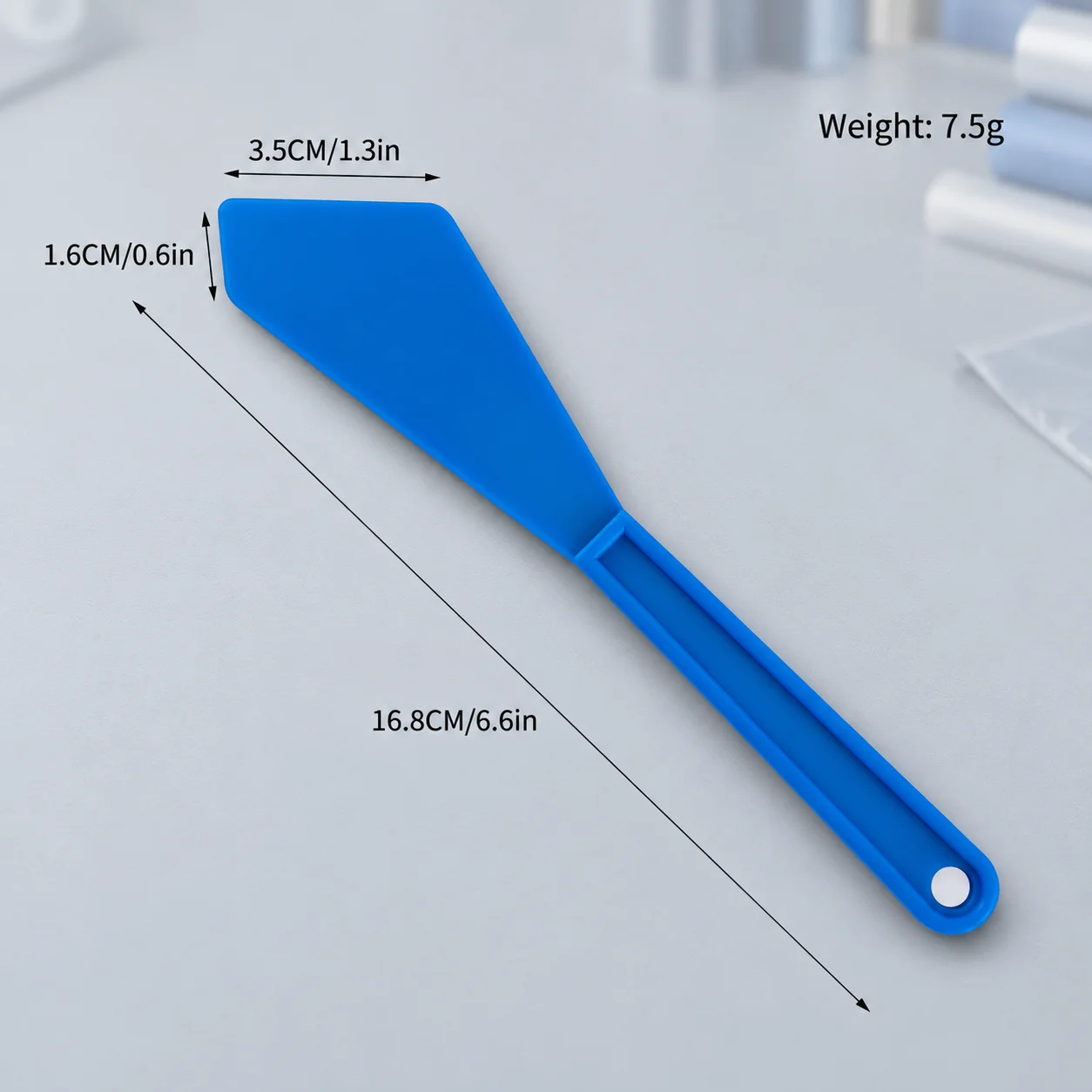 Blue Long Handle Angled Edge Squeegee for Vinyl Wrap Window Tint Edge Tucking Film Installation Glue Removal Car Wrap Tool