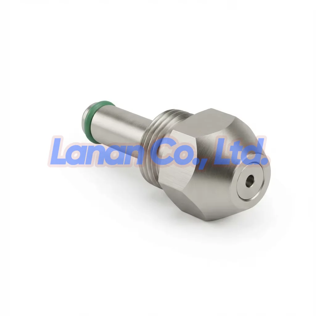 Stainless Steel Siphon Full Cone Oil Nozzle with Green Rubber for Waste Oil Burner Diesel Heavy Oil Burner Air Atomization