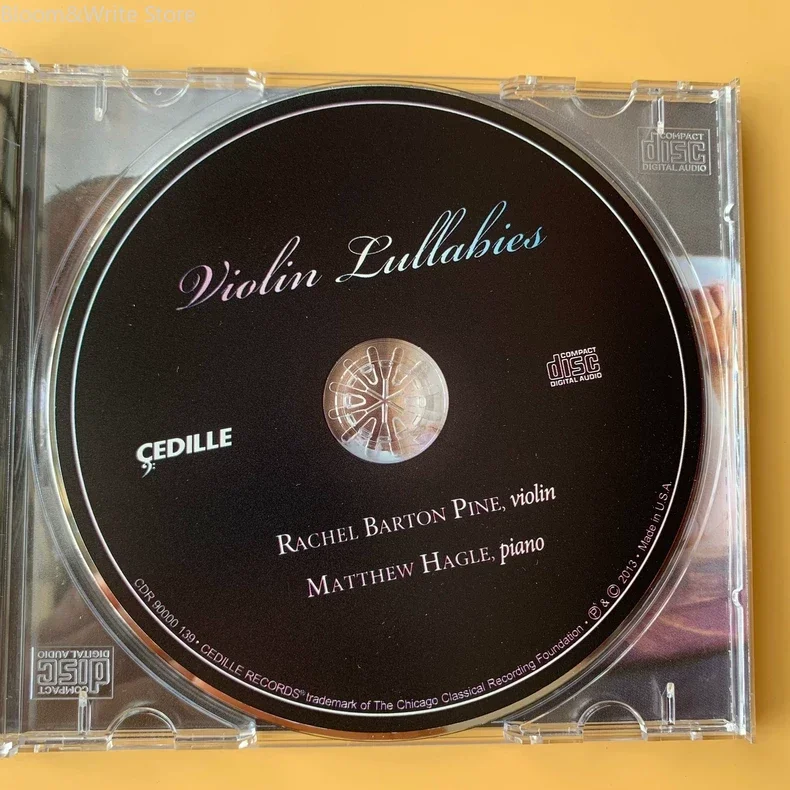 Violin Lullabies Classical CD Rachel Barton Pine Violin Matthew Hagle Piano Soft Melody for Prenatal & Baby Sleep Music Disc