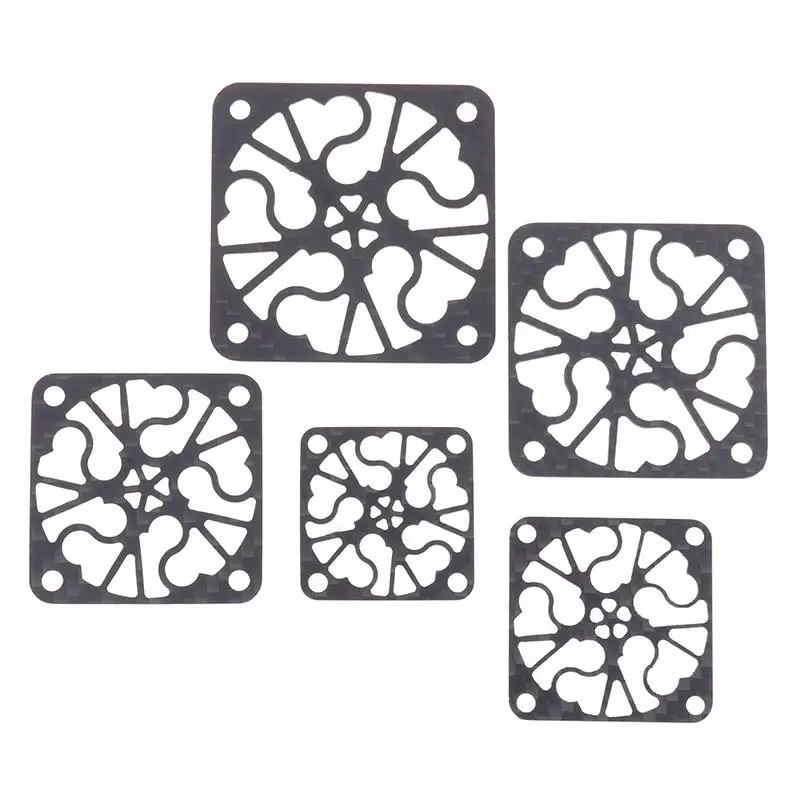 Osłona wentylatora chłodzącego 30mm 35mm 40mm 45mm 50mm z włókna węglowego, płytka ochronna do ARRMA TRAXXAS AXIAL Hobbywing EZRUN RC Car