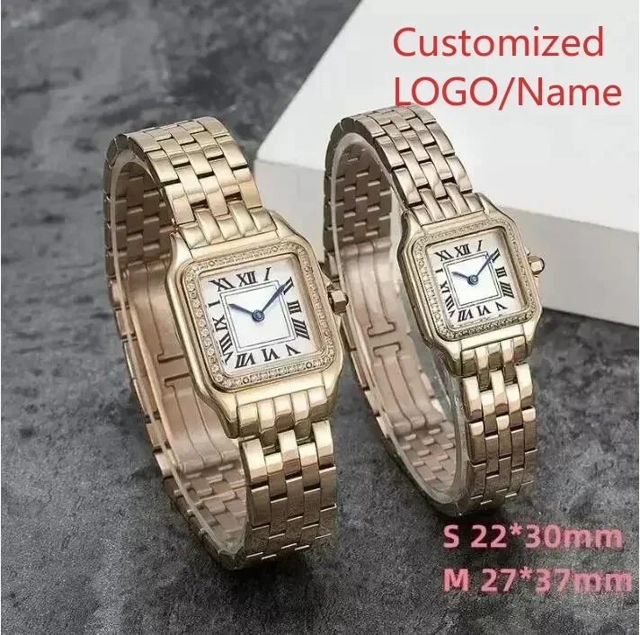 ساعة كوارتز الماس السيدات ساعة نسائية الذهب والفضة سوار الصلب أنيقة سيدة التبعي حسب الطلب #3