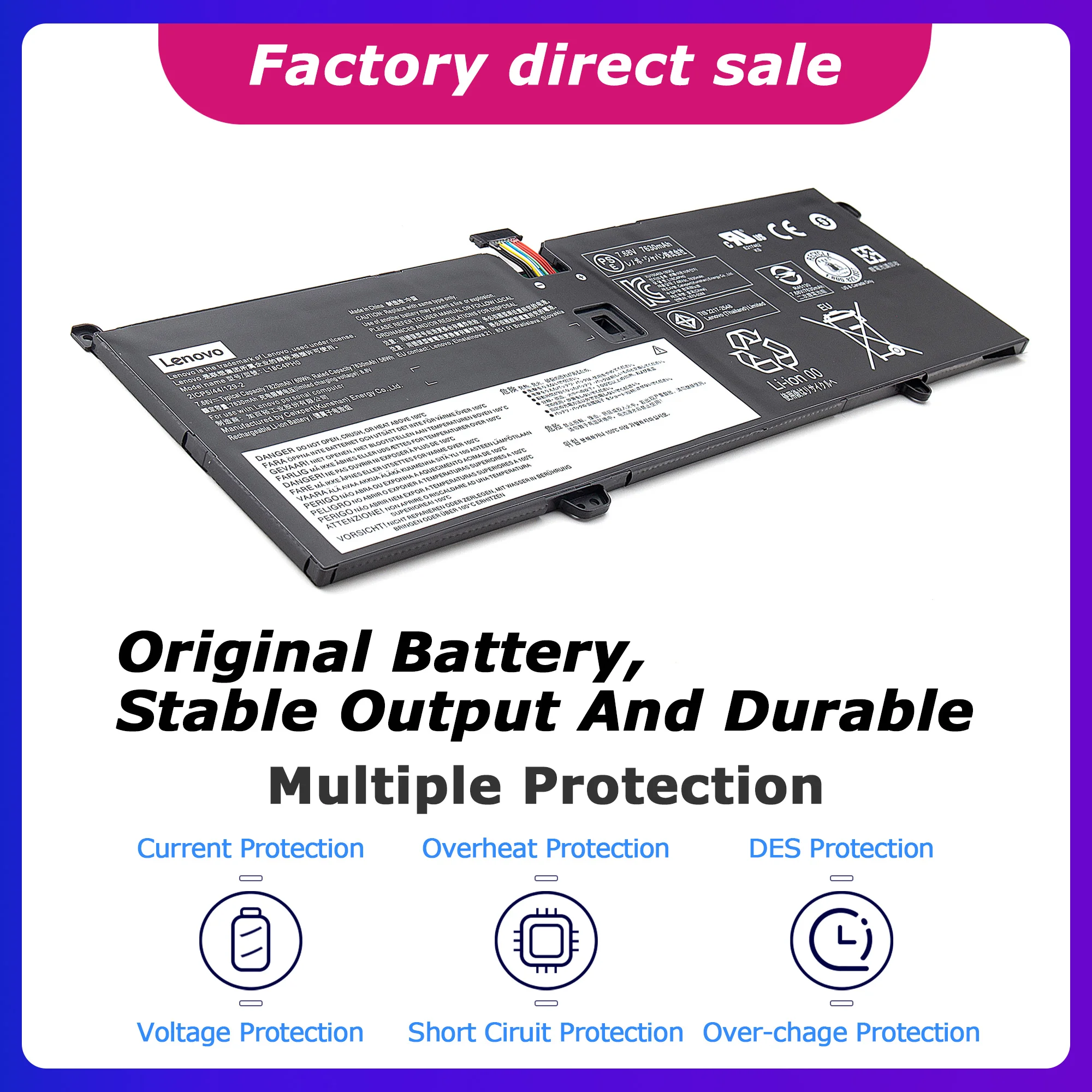 L18C4PH0 New L18C4PH0 Laptop battery For Lenovo Yoga C940/14IIL/81Q9/2ICP5 series 7820mah/60wh