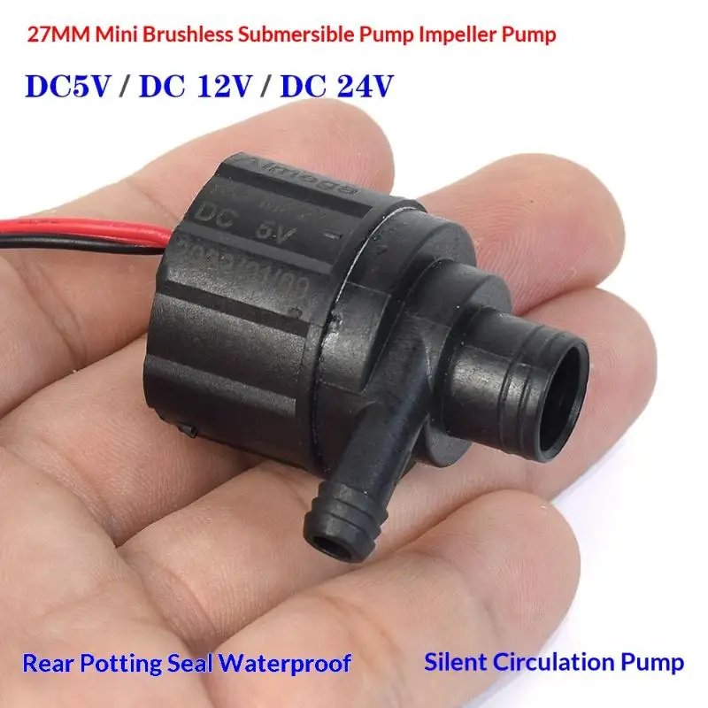 DC 5V 12V 24V Micro Brushless Water Pump Rockery Circulation Pump Mute Submersible Centrifugal Pump DIY Dispenser Fountain