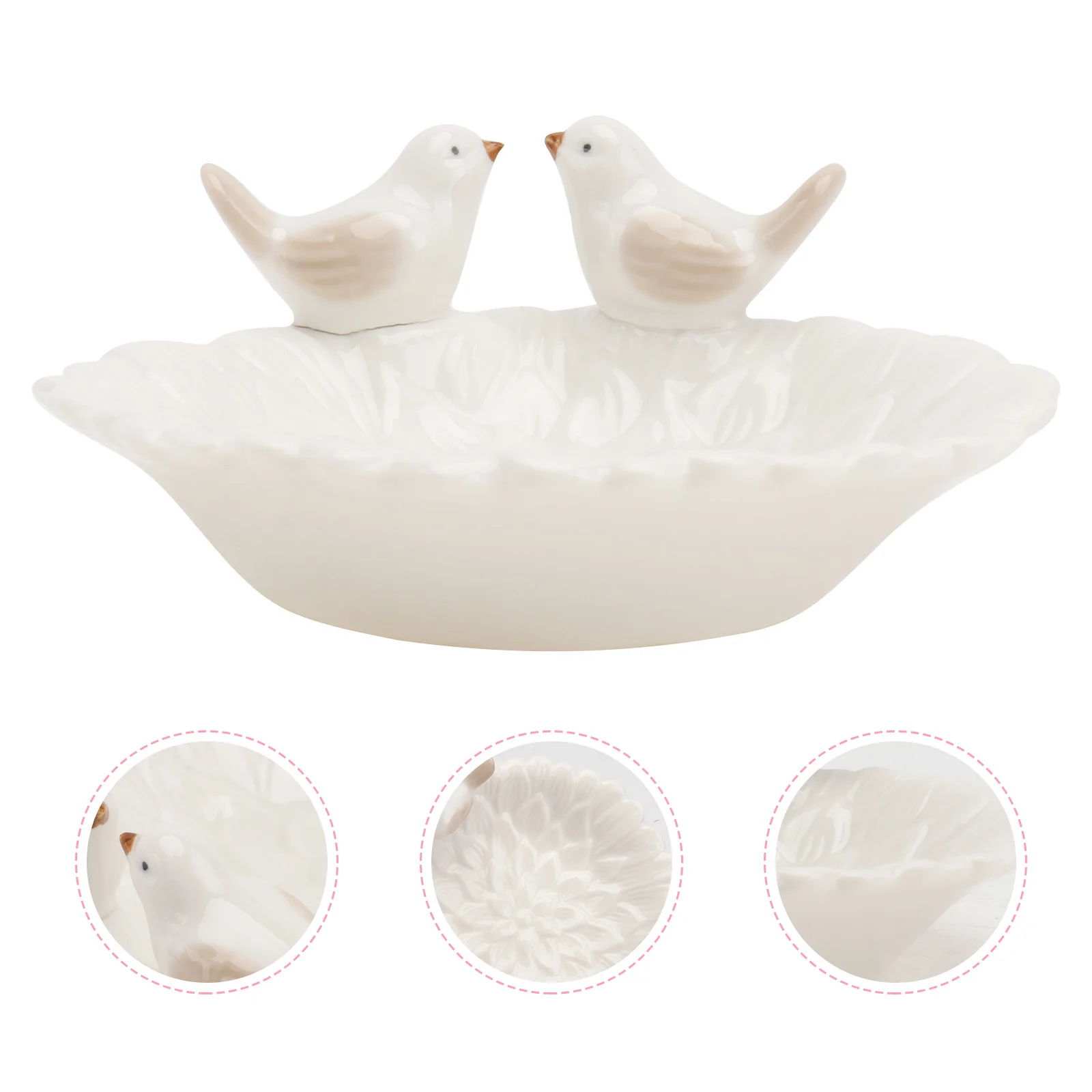 

Ornament Jewelry Organizer Storage Tray Display Dish Trinket Dishes Plate Decorative