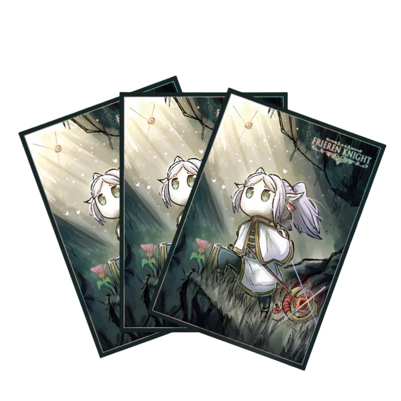 50Pcs/Set Hollow Knight Cards Sleeve Frieren COS Anime Game Characters Colorful DIY Laser Version Cards Protective Cover Toys