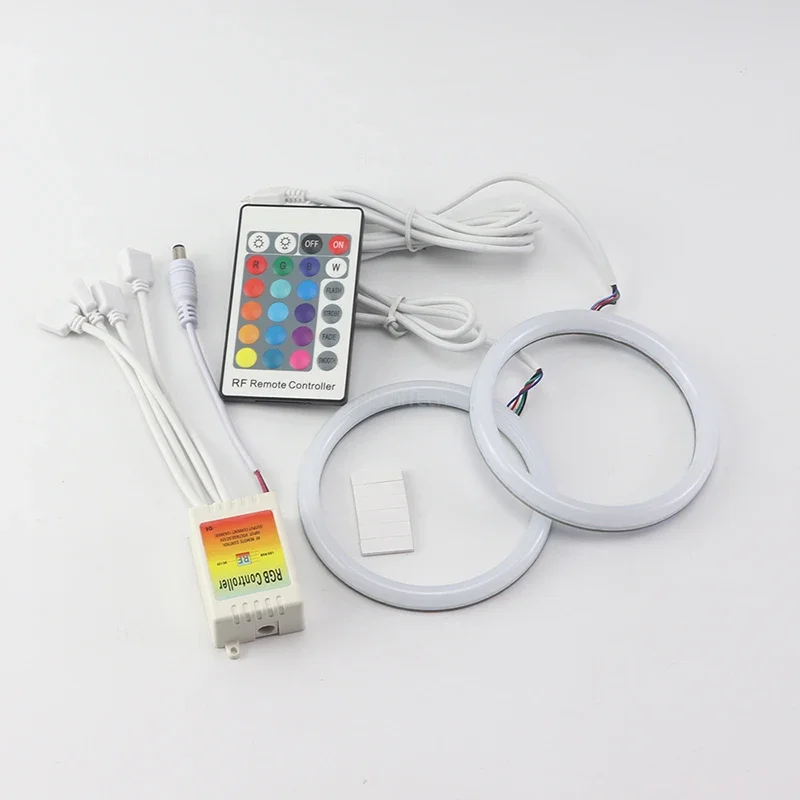 التحكم عن بعد متعدد الألوان RGB القطن ضوء LED عيون الملاك عدة حلقة لسوبارو ليجاسي B4 ليبرتي IV 2004 2005 2006 اكسسوارات