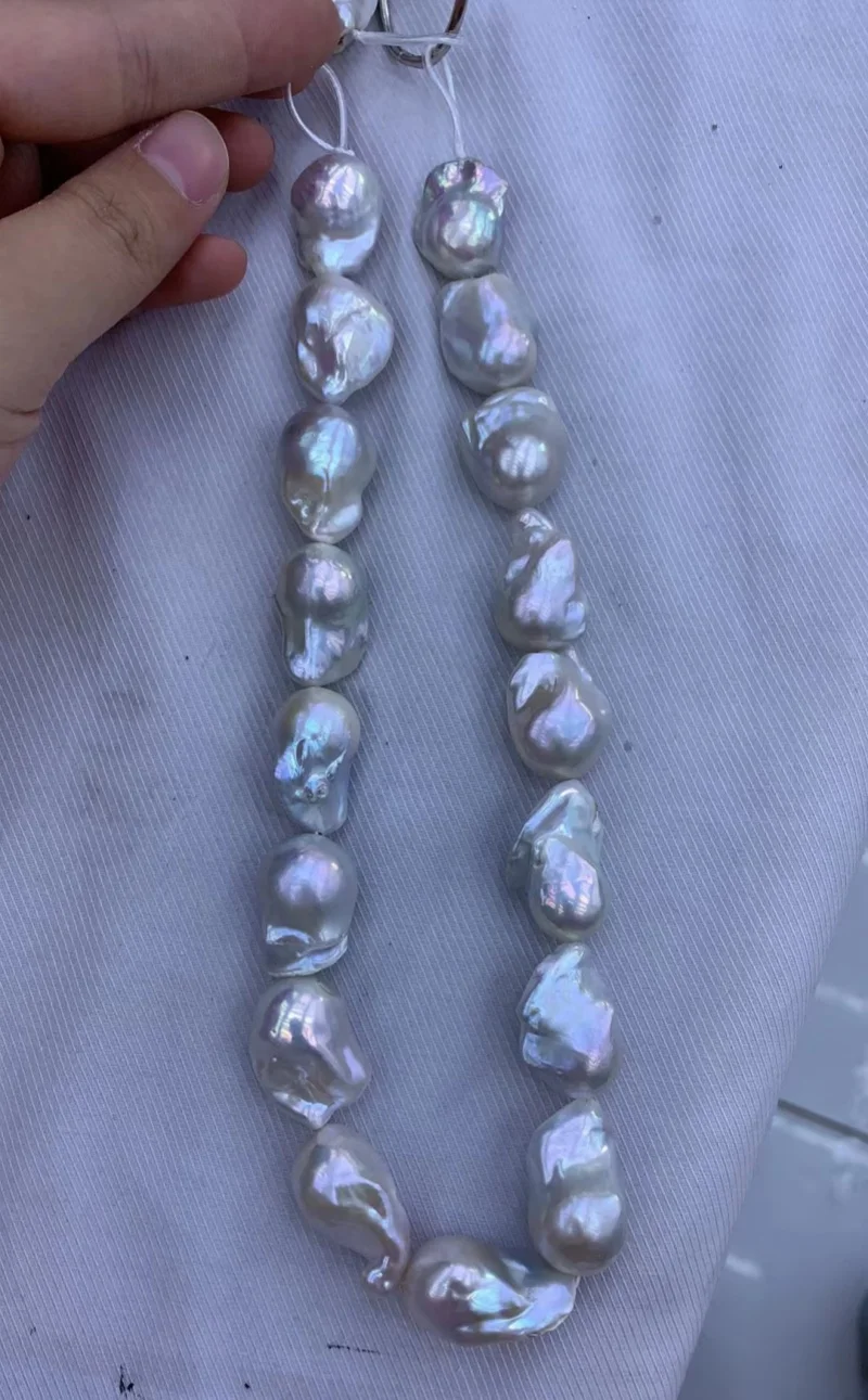 

10-11 мм A 2A 3A Натуральный пресноводный жемчуг Белый Розовый Фиолетовый Ювелирные изделия Свободные жемчужные бусины в стиле барокко для ожерелья Жемчужная нить 40 мм