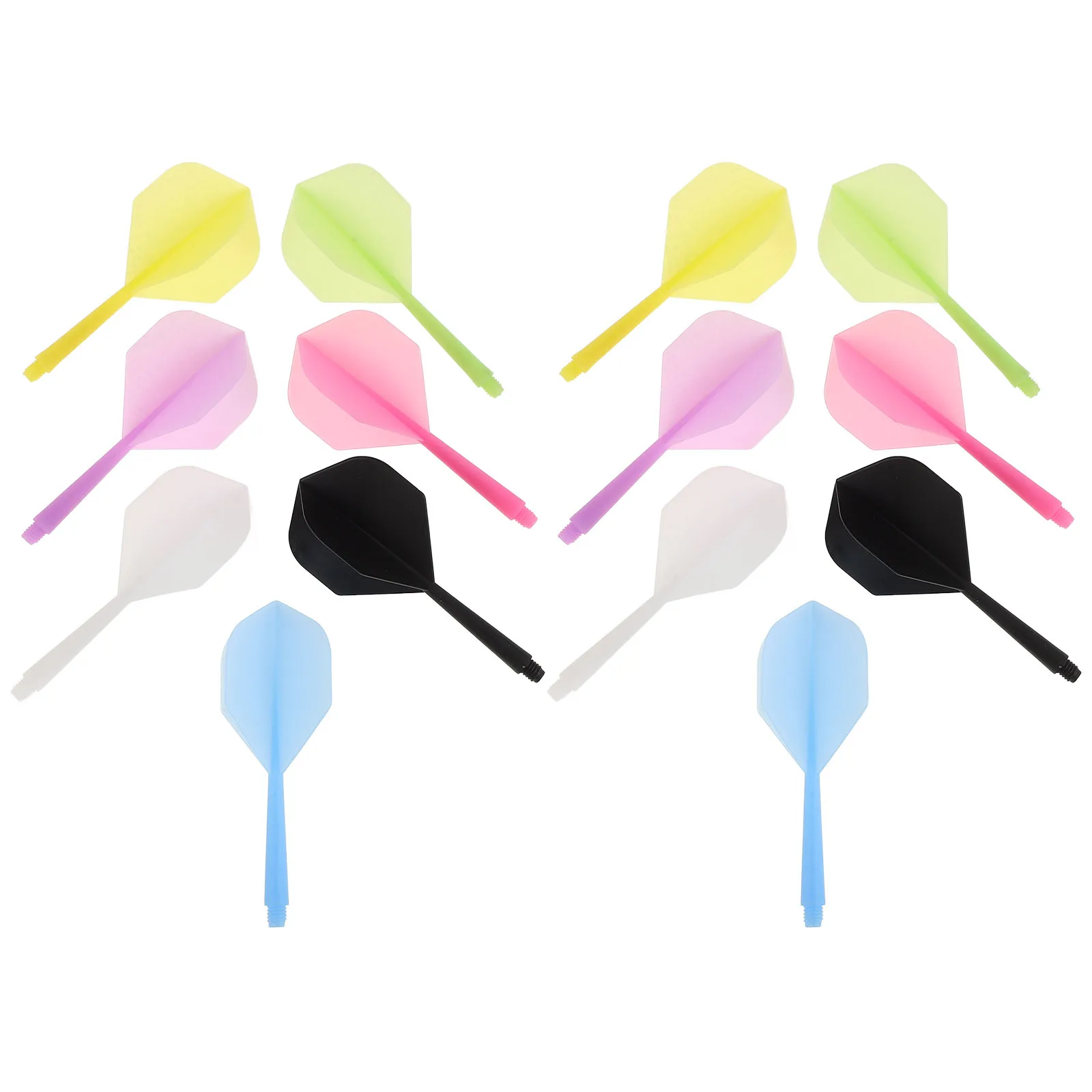 21-teiliges integriertes Flugwellen-Set aus Kunststoff mit Farbvielfalt, Anti-Drop-Zubehör-Set, Flugteil, Flug-Kunststoff-Flugset