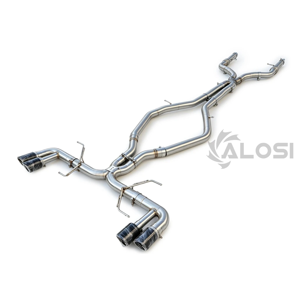 Exhaust cat back for Alfa Romeo Giulia/Stelvio 2.9T high-performance stainless steel exhaust pipe, sports car sound wave sports