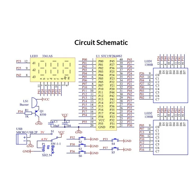 Pixel Game Machine-Produktionsset, 51, lose Tetris-Teile mit einem Chip, DIY-Schweißübungen, elektronische kleine Produktion