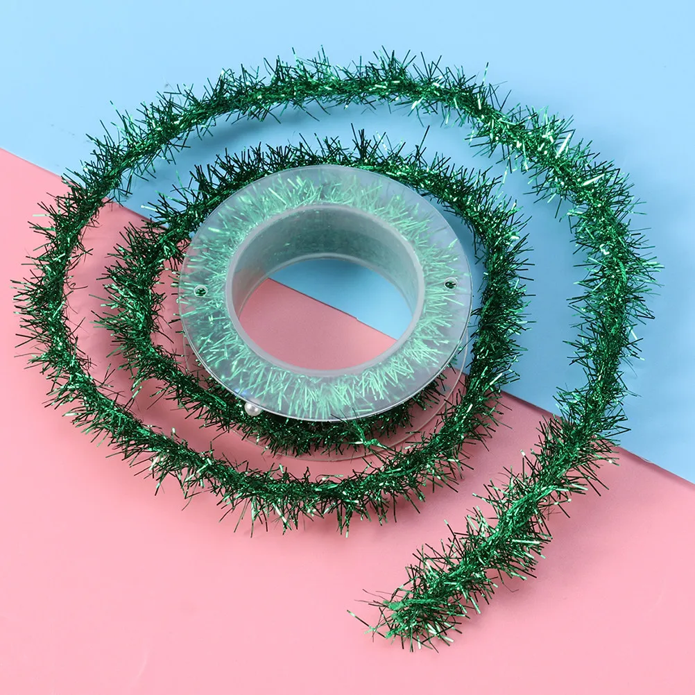 

Набор из 4-х рождественских лент-гирлянд: яркие металлические цвета (красный, золотой, зеленый, серебряный) – идеальное украшение для вечеринок, подарочной упаковки и елки