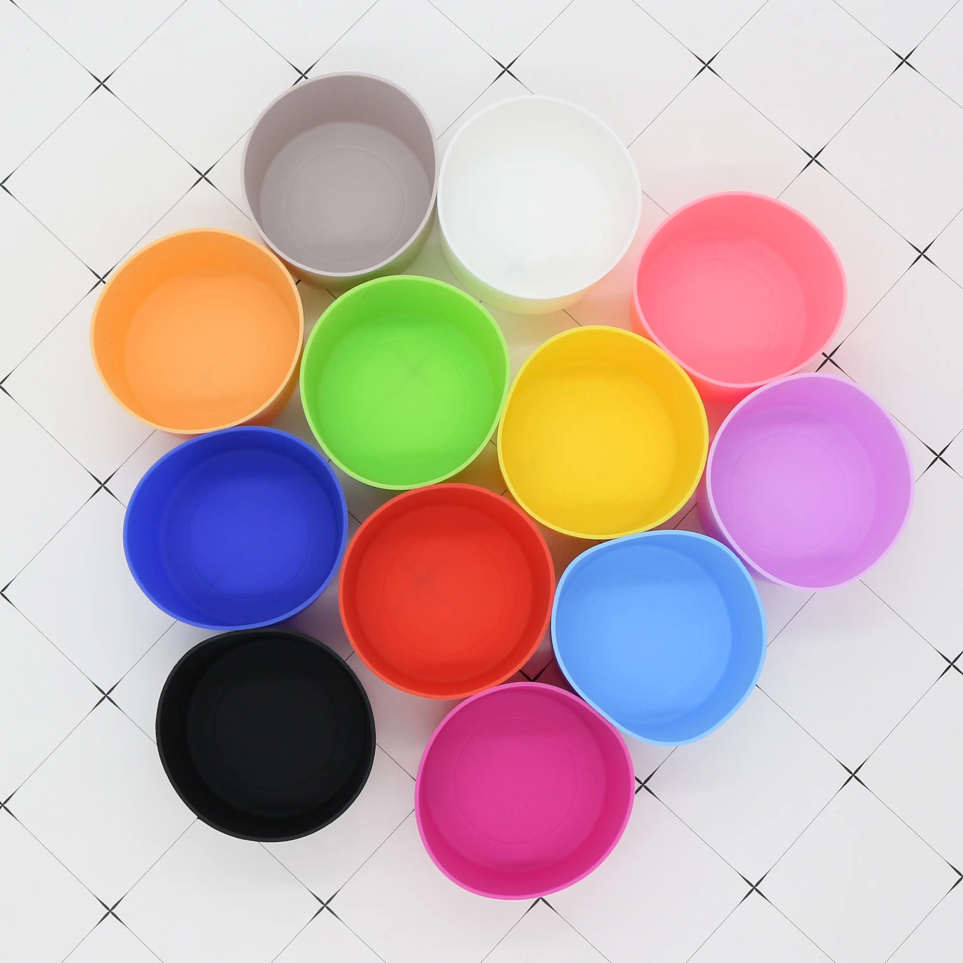 75mm Muti Color Silicone Cup Protection Case Storage Vacuum Bottle Compatitable For Stanley 30/40oz Anti Slip Scratch Resistant