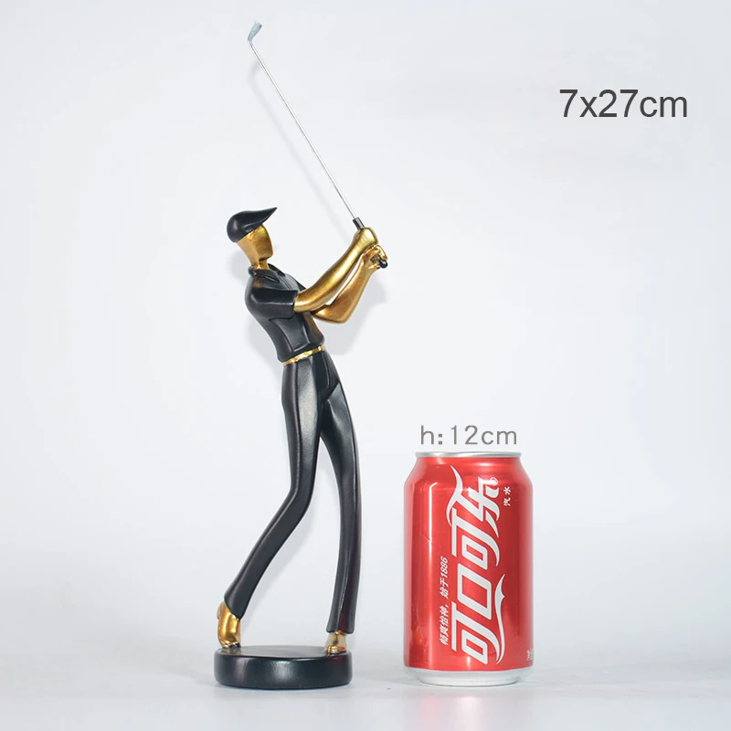 

Modern Golf Figures Desktop Ornaments Arts and Crafts Figurines Resin Fairy Garden Miniatures Living Room Home Accessories