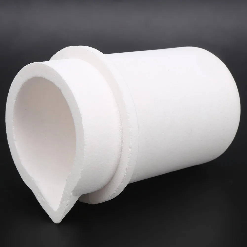 

With Cover / With Lid Fused Quartz Crucible High Purity High Temperature Resistant Melting Crucible Cup Furnace Torch Melting