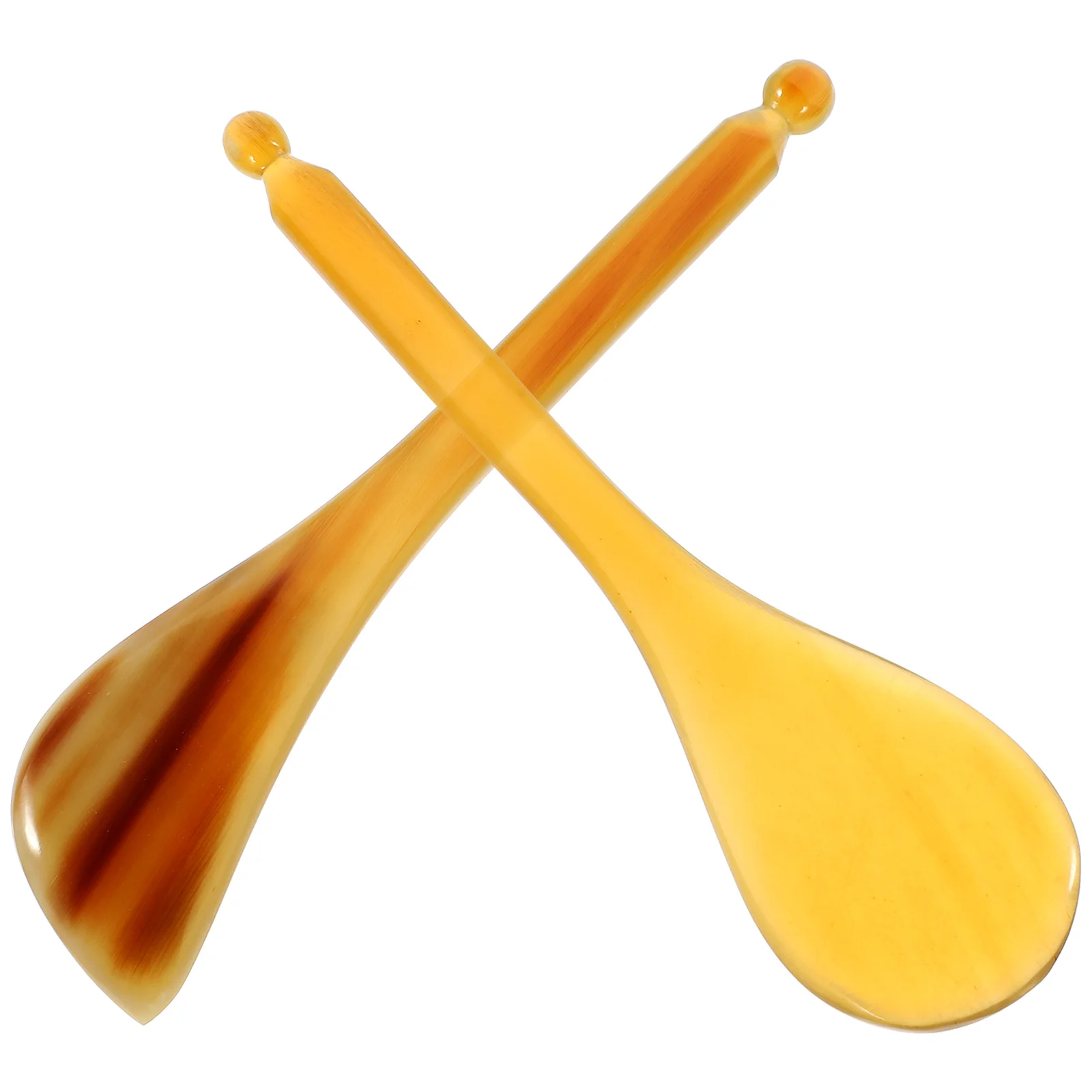 

2pcs Scraping Stick Acupressure Pen Smooth Texture Face Eye Massage Tool Blood Circulation Energy Integration Massage